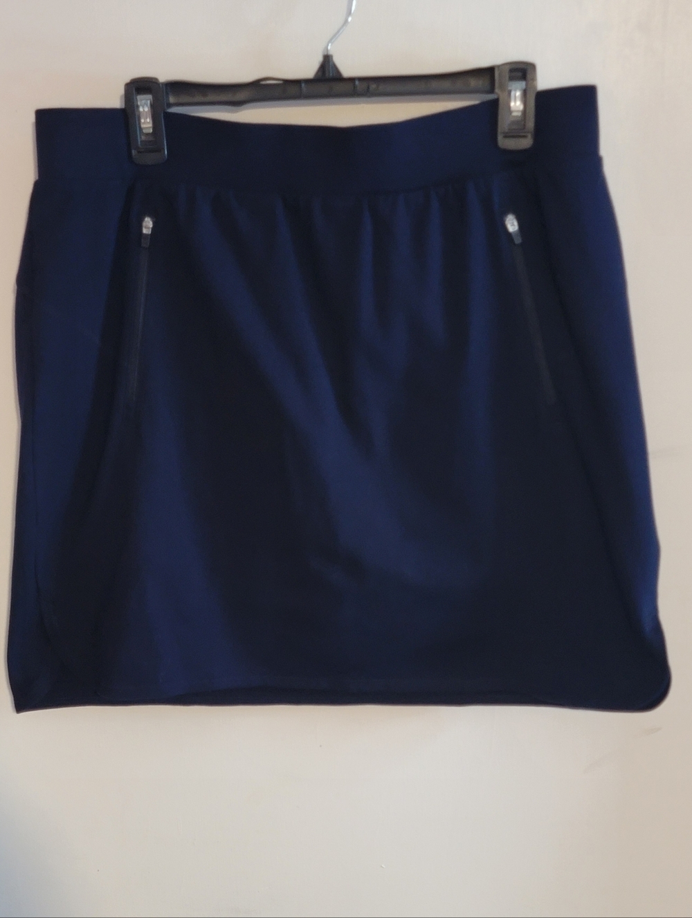 Talbots Navy Blue Skort with Zip Pockets
